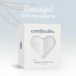 Comfy Cubs Organic Rayon Made from Bamboo Baby Washcloths, 6 Pack, Ultra-Soft Organic Fabric, Gentle on Sensitive Skin for Face and Body, Plush, Super Absorbent for Girls and Boys (Pacific Blue Trim)