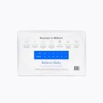 Believe Diapers Viscose Bamboo Diapers Size 1 8-14 Lbs 60 Count – Natural Baby Diapers, Chemical Free Natural Diapers for Sensitive Skin, Super Absorbent Clean Diapers, Unscented Plain White Diapers