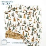 GRSSDER Baby Blankets Super Soft Stretchy Jersey Knit Swaddle Blanket for Baby Girls and Boys, Double Layer Receiving Blankets 34 x 44 Extra Large for Swaddling, Deer Pattern