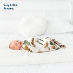 GRSSDER Baby Blankets Super Soft Stretchy Jersey Knit Swaddle Blanket for Baby Girls and Boys, Double Layer Receiving Blankets 34 x 44 Extra Large for Swaddling, Deer Pattern