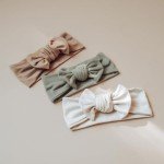 Konssy Baby Girl Newborn Receiving Blanket with Headband Set Baby Swaddle Nursery Swaddle Wrap