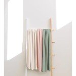 Baby Swaddle Receiving Blankets with Matching Beanie Set Newborn Nursery Swaddle Wrap for Baby Girls and Boys (Green)