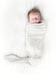 Premium Swaddle Blanket by BWD - 70% Bamboo Viscose & 30% Organic Cotton, 47x47 Inches - Baby Girl Swaddle Set for Newborns and Infants, Muslin Baby Blanket Ultra-Soft Luxury (Warm White)