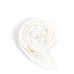 Premium Swaddle Blanket by BWD - 70% Bamboo Viscose & 30% Organic Cotton, 47x47 Inches - Baby Girl Swaddle Set for Newborns and Infants, Muslin Baby Blanket Ultra-Soft Luxury (Warm White)