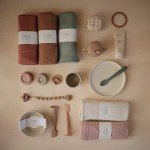 mushie Extra Soft Baby Blanket | Organic Cotton Ribbed Receiving Blanket, Swaddle, Stroller | 35x35 Inch (Roman Green)