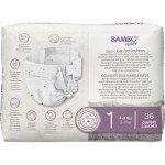 Bambo Nature Hypoallergenic Baby Diapers, Eco-Labelled Sustainable Diapers, Enhanced Leakage Protection, Totally Chlorine-free, Skin Friendly, and Super Absorbent - Size 1 (36 Count)