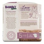 Bambo Nature Premium Baby Diapers - English Packaging, Size 5, 27 Count