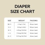 ECO BOOM Diapers, Viscose from Bamboo Diapers, Natural Soft Disposable Nappies for Infant, Size 0 Suitable for up to 7 lbs (Newborn - 80 Count)