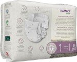 Bambo Nature Premium Baby Diapers - French/English Packaging, Size 1, 36 Count