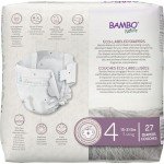 Bambo Nature Hypoallergenic Baby Diapers, Eco-Labeled Diapers, Enhanced Leakage Protection, Totally Chlorine-free, Skin Friendly, and Super Absorbent - Size 4 (81 Count)
