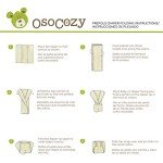 OsoCozy Unbleached Prefold Cloth Baby Diapers, Size 2 (15-30 lbs.), Soft, Absorbent, Durable 100% Natural Cotton, Unbleached Natural Color -6 Pack