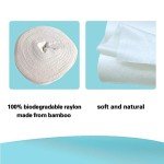 LVBB 100% Bamboo Biodegradable Rayon Cloth Diaper Liners Disposable, Gentle and Soft Bamboo Diaper Liners, Fragance Free and Chlorine Free Disposable Diaper Liners,White,100 Count/Roll (Pack of 4)