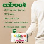 Caboo Baby Wipes, 216 Count, Unscented, Eco-Friendly, Made with Bamboo Viscose, Free from Harsh Chemicals, Plant-Based, Sensitive Skin Formula, BRC, FSC, FDA and ISO Accredited