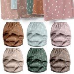 Mama Koala Reusable Pocket Cloth Diapers 6-Pack