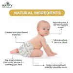 Happy Little Camper Ultra-Absorbent Natural Baby Diapers Size 6 - Hypoallergenic & Chlorine-Free Disposable Diapers Safe for Sensitive Skin - Unscented Junior Diapers - 17 Count