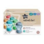 Tommee Tippee Closer to Nature Baby Bottles, Fiesta Collection | Slow Flow Breast-Like Nipple with Anti-Colic Valve (9oz, 6 Count)