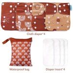 Eco-Friendly Cloth Diapers Set with Inserts