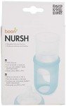 Boon Nursh Reusable Replacement Pouch with Collapsible Silicone Pouch Design - Everyday Baby Essentials - Stage 2 Medium Flow Baby Bottles - Gray - 8 Oz