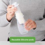 Playtex Baby Nurser Reusable Silicone PODS, Breastmilk Storage & Air-Free Feeding, 4 Oz, 6 Count