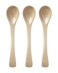 Nuby Rice Husk 3 Piece Spoon Set - Eco-Friendly Set - 100% Compostable and Biodegradable - 6+ Months