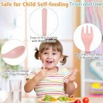 Shopwithgreen Bamboo Toddler Utensils Set, Baby Kids Toddler Spoons and Forks Set, BPA Free Reusable Cutlery Set| Dishwasher Safe, Child and Baby Self Feeding for Dinner, Dessert, Soup,10 Pack