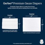 Eco-Friendly Gauze Prefold Cloth Diapers Multipack