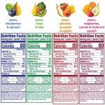 Happy Tot Organics Stage 4 Baby Food Pouches, Gluten Free, Vegan Snack, Fiber & Protein Fruit & Veggie Puree, Fruit & Veggie Variety Pack, 4 Ounce (Pack of 16)