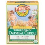 Earth's Best Organic Baby Food, Organic Whole Grain Oatmeal Baby Cereal, Non-GMO, Easily Digestible and Iron Fortified Baby Food, 8 oz Box (Pack of 12)