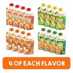 Happy Tot Organics Stage 4 Baby Food Pouches, Gluten Free, Vegan Snack, SuperFoods Fruit & Veggie Puree & Chia Variety Pack, 4.22 Ounce (Pack of 16), Amazon Exclusive