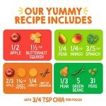 Happy Tot Organics Stage 4 Baby Food Pouches, Gluten Free, Vegan Snack, SuperFoods Fruit & Veggie Puree & Chia Variety Pack, 4.22 Ounce (Pack of 16), Amazon Exclusive