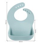 PandaEar 3 Pack Silicone Bibs for Boys Girls for Babies & Toddlers, Adjustable Waterproof Eating Bibs for Boys Girls, BPA Free Soft Durable Silicone Bibs with Large Food Catcher