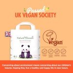 Natural Blossom Easy Pull-up Diaper Pants | Size (4) 2T-3T (20-31 lbs) | 96 Count (24ea*4packs) | Vegan - Super Soft - Hypoallergenic - Ultra-Slim