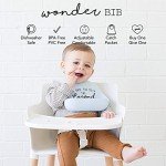 Bella Tunno Wonder Bib – Waterproof Silicone Bibs for Boys & Girls, Non-toxic & BPA Free Silicone Baby Bibs & Toddler Bibs with Adjustable Neck, Easy to Clean (Food Critic)