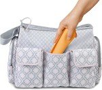 YMCF Products 2-Pack Waterproof Silicone Baby Bib Lightweight Comfortable Easy-Wipe Clean (Orange/Yellow, Large)