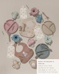 Hippypotamus Silicone Baby Bibs - Soft Waterproof Bibs for Babies & Toddlers (3, Sage/Nude/Fog)