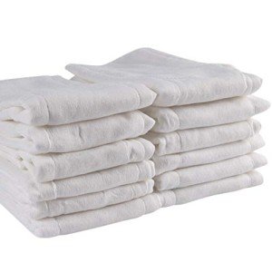 Fasoar Washable Prefold Cloth Diapers for Babies
