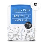 LILLYDOO Diaper Pants Toddlers - Size 8 (42+ lbs), Half-Monthly Supply (45 Count), Skin-Friendly, Ultrasoft, Chlorine-Free, Snug Fit & Absorbent Pull On Diapers