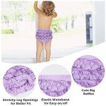 5 Pack Ruffle Diaper Cover - Baby Bloomers, Cute Cotton Baby Girl Shorts,Briefs- Panties for Toddler Girls