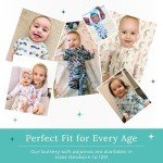 Posh Peanut Baby Girl Sleepers - Viscose from Bamboo Baby Pajamas & 2 Way Zipper Sleepers - Ruffled Baby Clothes for Girls (3-6 Months) Emmilene