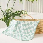 HardNok Ultra Soft Muslin Baby Blanket, Made of Viscose from Bamboo and Muslin from Cotton, A Versatile Swaddle and Bed Blanket for Babies, Toddlers, Boys, and Girls (1 Pack).