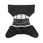 babygoal Cloth Diaper Covers 6 Pack with Wet Bag for Fitted Diapers and Prefolds with Double Gussets, Adjustable and Reusable for Baby Boys 6DCF05