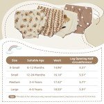 Durio 4Pcs Diaper Covers for Girls Baby Bloomers for Toddler Girls Ruffle Cute Cotton Baby Girl Shorts Toddler Girl Bloomers B Daisy 6-12 Months