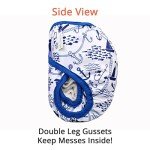 OsoCozy One Size Cloth Diaper Covers - Adjustable Snap Fit & Double Leg Gussets for Baby Boys & Girls from 8-35 Pounds. Use with Prefold, Flat or Fitted Cloth Diapers or Snap-in Inserts.