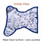 OsoCozy One Size Cloth Diaper Covers - Adjustable Snap Fit & Double Leg Gussets for Baby Boys & Girls from 8-35 Pounds. Use with Prefold, Flat or Fitted Cloth Diapers or Snap-in Inserts.