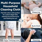 Eco-Friendly Gauze Prefold Cloth Diapers Multipack