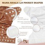 Mama Koala Reusable Pocket Cloth Diapers 6-Pack
