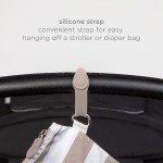 Ubbi On-The-Go Changing Baby Mat with Carrying Bag, Soft and Comfortable Diaper Bag Accessory Must Have for Newborns, Easy to Clean, Portable Changing Pad, Taupe