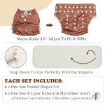 Mama Koala Reusable Pocket Cloth Diapers 6-Pack