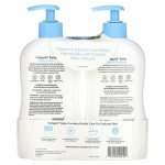 Cetaphil Baby Wash & Shampoo Plus Body Lotion, Healthy Skin Essentials, Head to Toe Hydration for up to 24 Hours, for Delicate, Sensitive Skin, 2-Pack,White