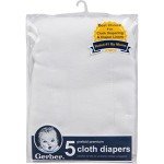 Eco-Friendly Gauze Prefold Cloth Diapers Multipack